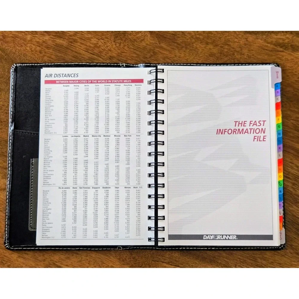 Vintage Dayrunner Telephone & Address Book - Product ID No. 71066 - Black